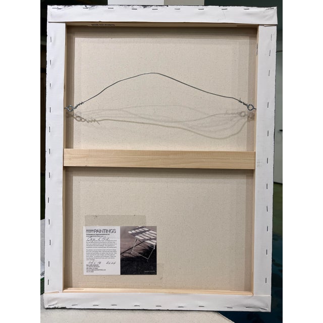 “Cap D'Ail" Contemporary Impressionist Cityscape From South of France in Greens, Black and Grays by Mill Valley Artist Mary Anne McKernie For Sale - Image 9 of 10