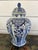 Vintage Large Delft Ginger Jar Vase Blue & White Floral Royal Sphinx Lidded Urn. Direct from Holland, a gorgeous vintage...
