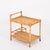 Mid-Century Modern Mid-Century Italian Rectangular Bamboo, Rattan and Wicker Serving Bar Cart, 1960s For Sale - Image 3 of 13
