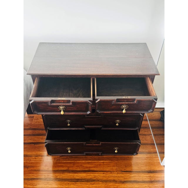 Antique English Oak Dresser For Sale - Image 4 of 10