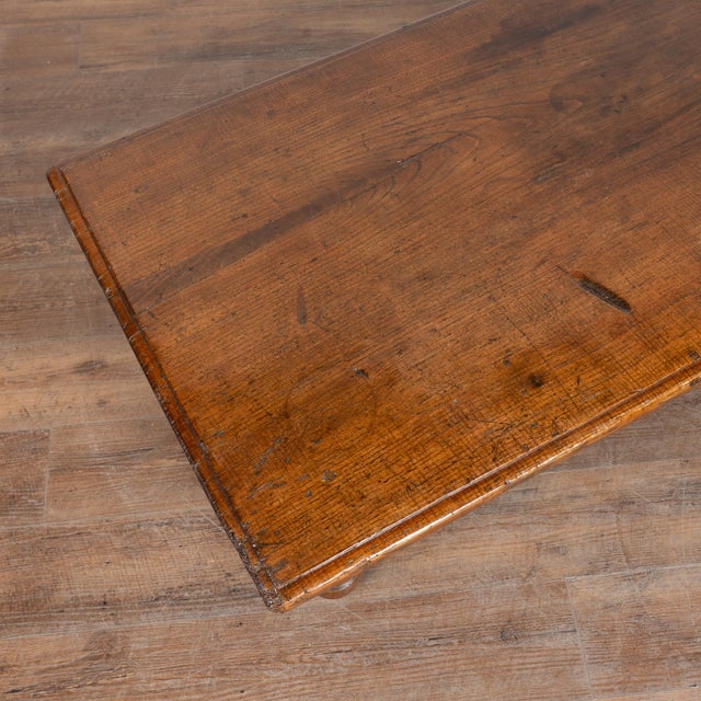 19th Century French Oak Two Drawer Coffee Table For Sale - Image 4 of 15