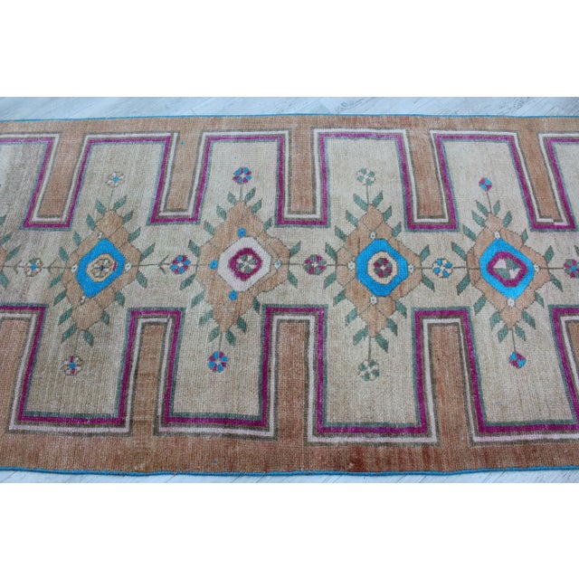 Vintage Turkish Rug Runner - 36"x138" For Sale - Image 4 of 13