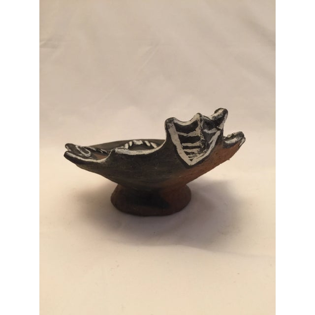 Oceanic Sepik Terracotta Painted Sculptural Dish For Sale - Image 4 of 5
