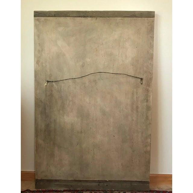 French Louis XV Style Painted and Gilt Trumeau Mirror For Sale - Image 11 of 12