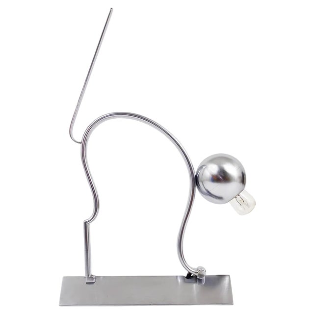 Art Deco Cat Sculpture Table Lamp in the style of Hagenauer, 1930s For Sale