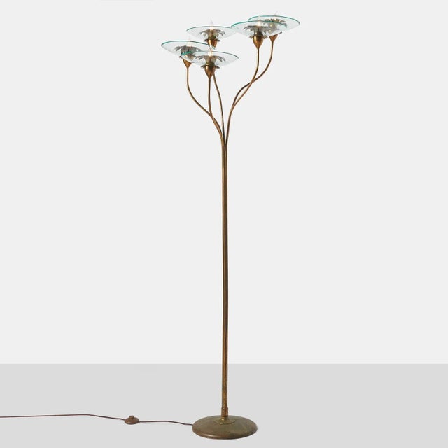 Brass Pietro Chiesa Floor Lamp for Fontana Arte For Sale - Image 8 of 8