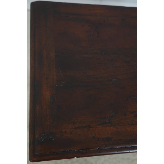 Theodore Alexander Mahogany 2 Tier 2 Drawer Console Table For Sale - Image 13 of 18