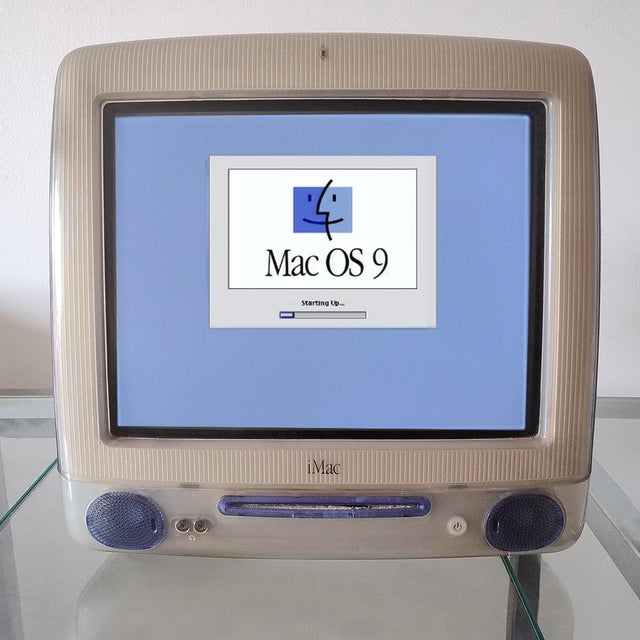 2000 (manufactured year) collector's jewel apple imac g3/350 "slot-loading" - indigo edition deisgned by jony ive, with...