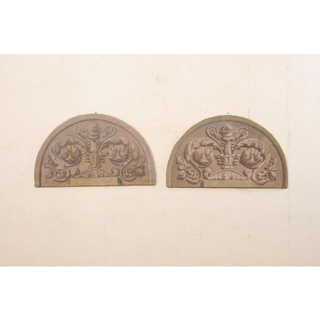 Italian Arched Wall Decorations, 19th Century - A Pair For Sale - Image 10 of 11
