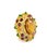 Bochic "Orient" Vintage Lemon Citrine & Multi Gem Ring - 18K Gold & Silver For Sale - Image 11 of 18