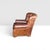 1990s English Churchill Leather Armchair With Rolled Arms & Brass Nailhead Trim For Sale In Los Angeles - Image 6 of 12