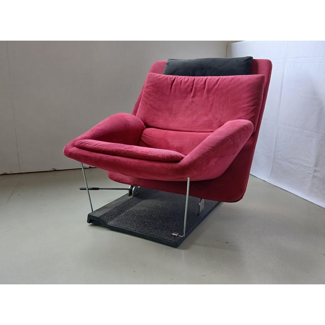 Set of Reclining Chair and Ottoman by Vittorio Introini for Saporiti Italia, 1970s For Sale - Image 12 of 18