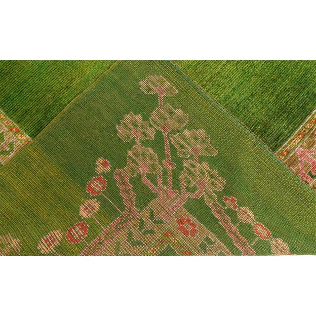 Green Arts and Crafts Rug Doris Leslie Blau For Sale - Image 8 of 8
