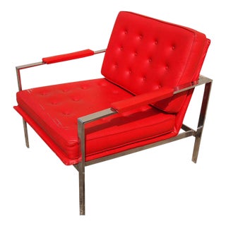 Milo Baughman Style Lounge Chair For Sale
