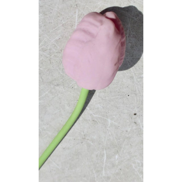 Art Deco German Art Deco Glass Tulip For Sale - Image 3 of 4