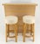 Vintage Mid Century Modern Bamboo Rattan Bar & Pair of Matching Bar Stools MINT For Sale - Image 9 of 15