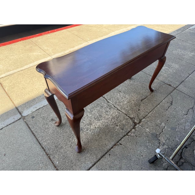 2000 - 2009 Pennsylvania House Console Sofa Table Cherry Wood For Sale - Image 5 of 5