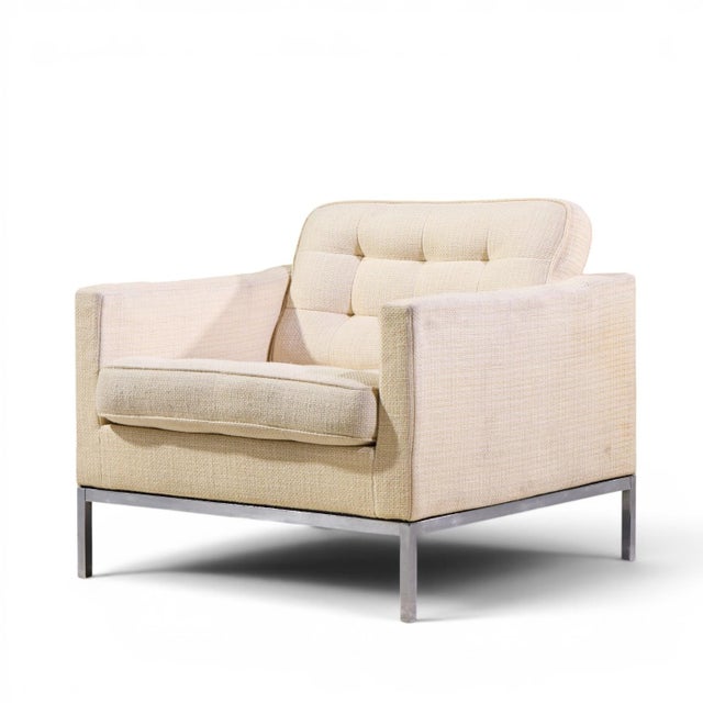 Florence Knoll Mid Century Relaxed Cube Club Lounge Chairs - Pair For Sale In Chicago - Image 6 of 13