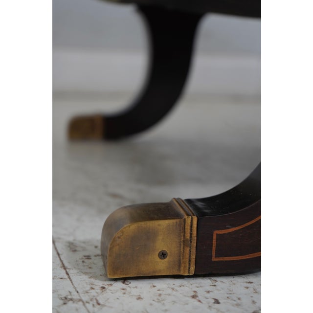 Textile Vintage Regency Style Recamier Chaise Lounge For Sale - Image 7 of 12