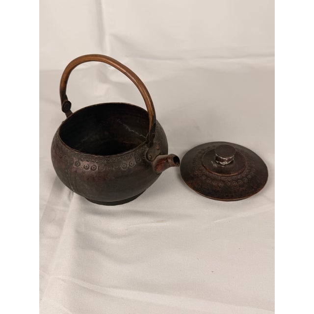 Antique Himalayan / Tibetan Hand-Worked Copper Kettle For Sale - Image 4 of 5