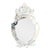 Vintage Venetian Oval Shield Wall Vanity Mirror For Sale