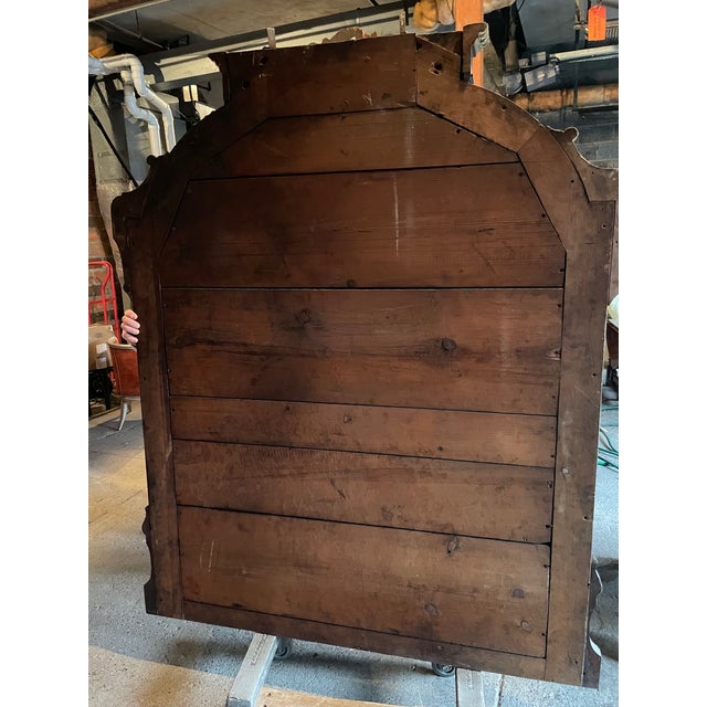 Wood Large Antique Pier Mirror For Sale - Image 7 of 12