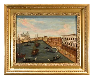 View of Venice Grand Canal Seascape, 1790, Oil on Canvas