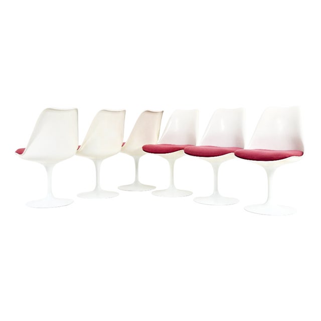 Tulip Dining Chairs by Eero Saarinen for Knoll International, 1970s, Set of 6 For Sale