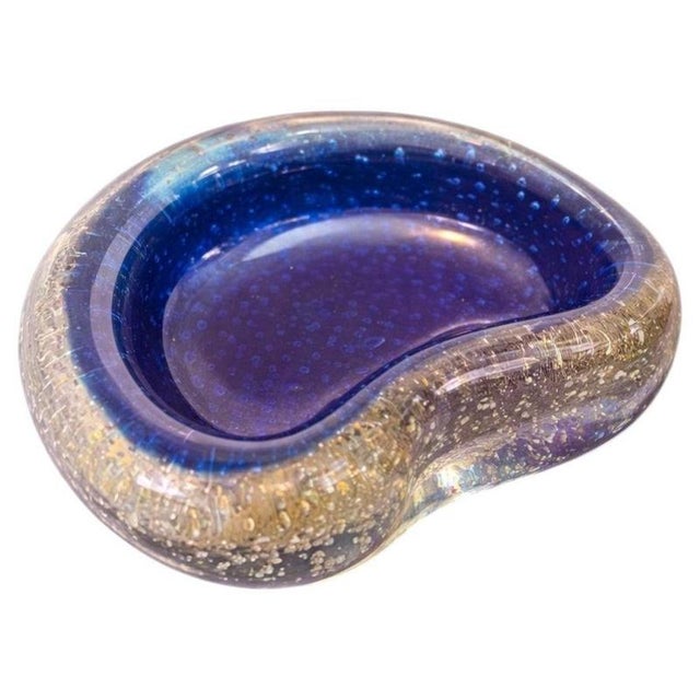 Murano Bullicante Glass Ashtray from Seguso, 1950s For Sale - Image 9 of 9
