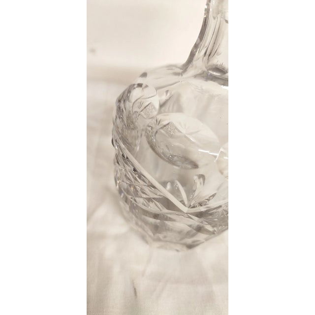 Metal and Carved Glass Vinegar Set, France, 1950s, Set of 3 For Sale - Image 11 of 13