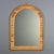 Arched Mirror with Wicker and Bamboo Frame, 1970s For Sale - Image 9 of 9