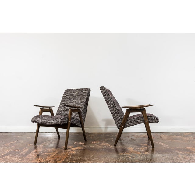 Vintage Armchairs by J. Šmidek for Ton, Former Czechoslovakia, 1960s, Set of 2 For Sale - Image 11 of 17