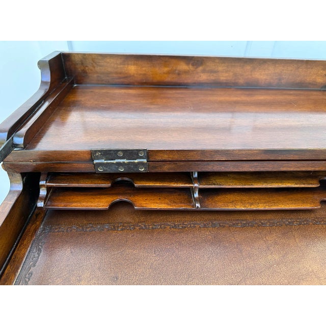 Theodore Alexander Baroque Style Tressle Desk For Sale In Savannah - Image 6 of 12