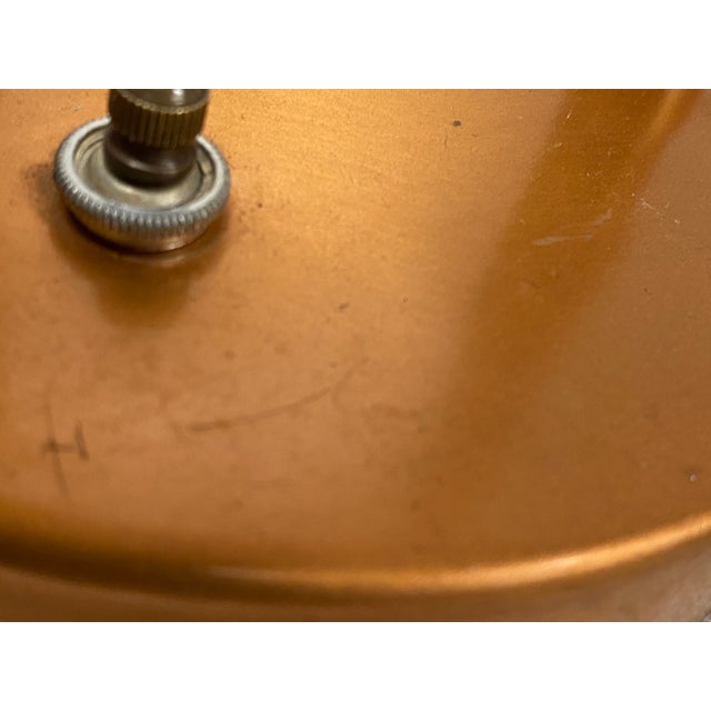 Vintage 1950's Double Gooseneck Brushed Copper Desk Lamp For Sale - Image 16 of 18