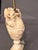 Stone 19th Century French Hand-Carved Marble Table Lamp With Floral & Grape Vine Motifs For Sale - Image 7 of 16