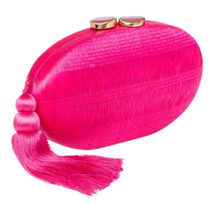 Joanna Fuchsia Ellipse Clutch