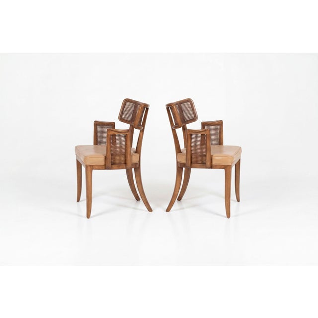 Set of Eight Edward Wormley for Dunbar Curved-Back Dining Chairs, 1948 For Sale - Image 4 of 13