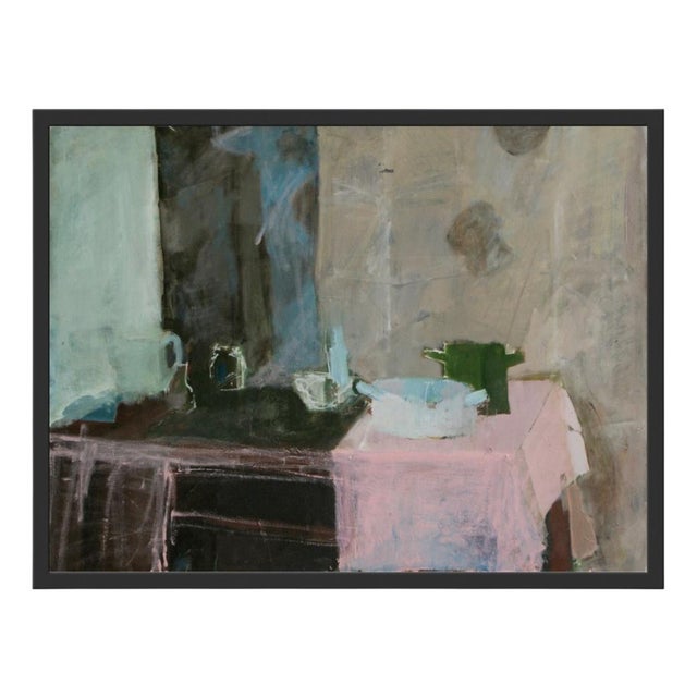 Modern Krzysztof Lyzyn, Still Life, Oil on Cardboard For Sale - Image 3 of 3