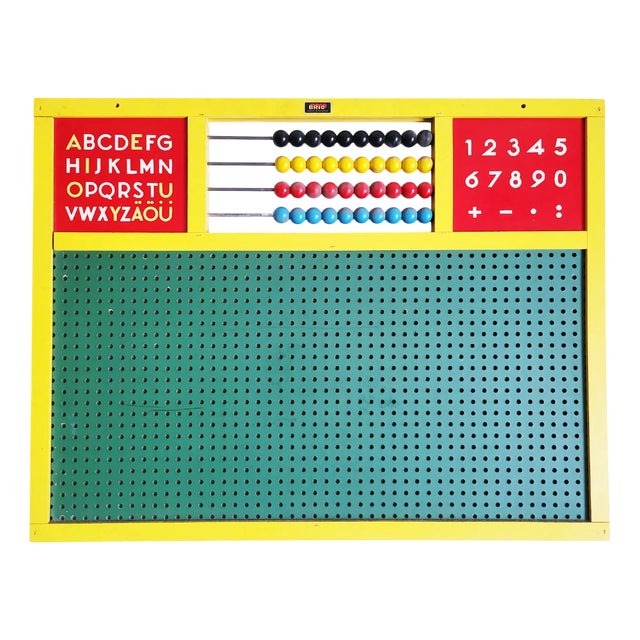 Mid-Century Swedish School Board from Brio, 1960s For Sale