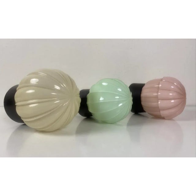 1920s Art Deco Ceiling Lamps from Thabur, 1920s, Set of 3 For Sale - Image 5 of 15