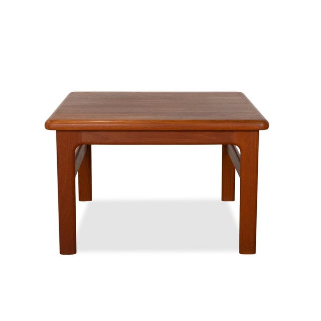 Mid-Century Wooden Coffee Table, Brown Vintage Teak For Sale - Image 10 of 12