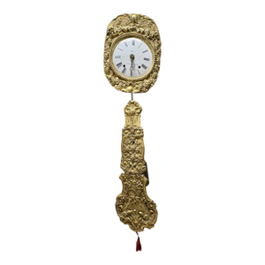 Antique 19th Century French Morbier / Comtoise Wall Clock Signed “Dumas À St Symphorien-De-Lay”