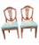 Brown 1940s Vintage Mahogany Shield Back Upholstered Needle Point Chairs, a Pair For Sale - Image 8 of 8
