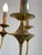 Art Deco Nine-Light Brass Chandelier, 1940s For Sale - Image 11 of 14