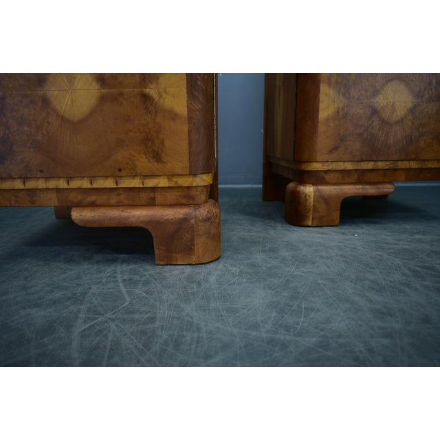 1930s Art Deco Bedside Tables, Czechoslovakia, 1934s, Set of 2 For Sale - Image 5 of 18