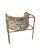 Collector Az1 Armchair Scribble Monochrome Fabric and Brown Lacquered Metal by Francesco Zonca For Sale - Image 4 of 6