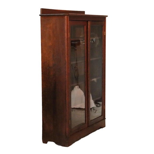 Arts & Crafts Larkin Oak 2-Door Bookcase C1920 For Sale - Image 13 of 18