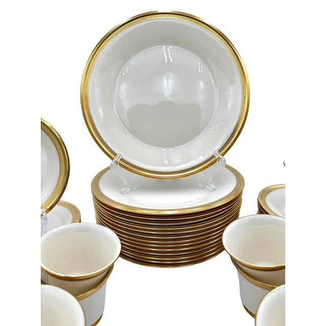 Late 20th Century Late 20th Century Lenox Aristocrat Estate Set for 14 People - 56 Pieces For Sale - Image 5 of 9