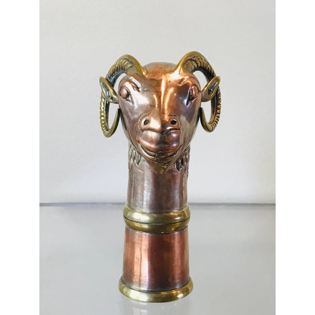 Figurative Early 20th Century Ram’s Head Snuff Container For Sale - Image 3 of 12