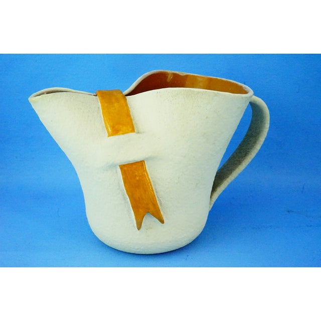 Modernist Ceramic Jug Vase by Studio Umbria ARS Umbra Umbertide, 1950s For Sale - Image 4 of 18